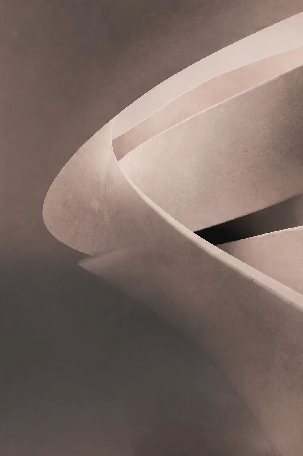 Escultura em curvas de luz e sombra — universo visual da Clarè