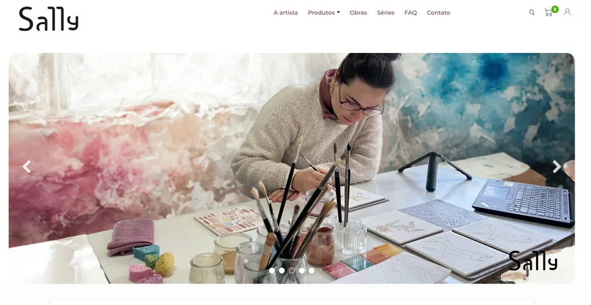 Site da artista Sally