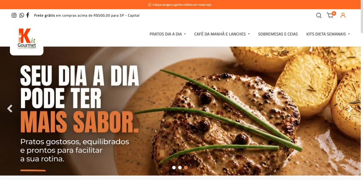 Site de alimentação